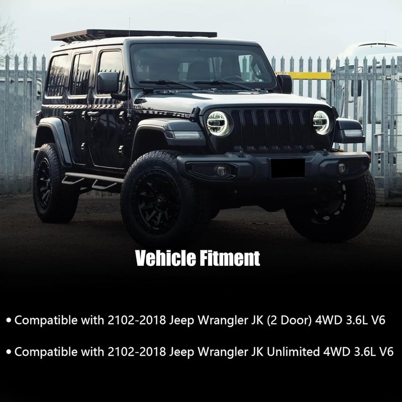 RiAiCiING مجموعة سحب الهواء البارد مع درع حراري تناسب 2012-2018 جيب رانجلر JK 3.6L V6، تزيد من القوة والعزم، صوت سحب أكثر عدوانية ورياضي - Image 2